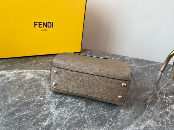 Fendi Iconic Peekaboo Handbag - Gray 50561 - Image 2