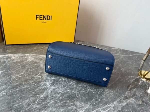 Fendi Iconic Peekaboo Handbag - Dark Blue 59349 - Image 3