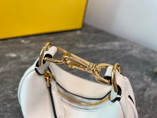 Fendi Praphy Underarm Mini Bag - White 81089 - Image 5