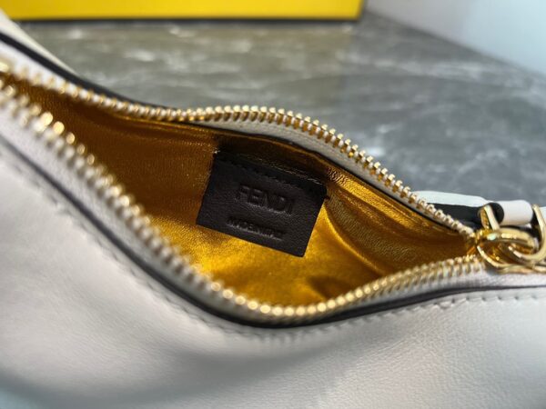 Fendi Praphy Underarm Mini Bag - White 81089 - Image 4