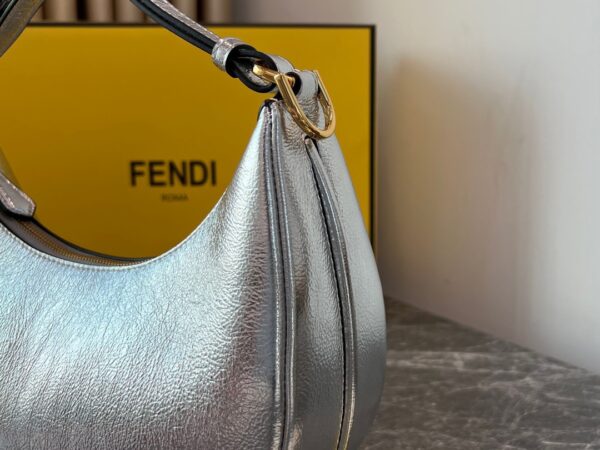 Fendi Praphy Underarm Small Bag - Silver 55514 - Image 2