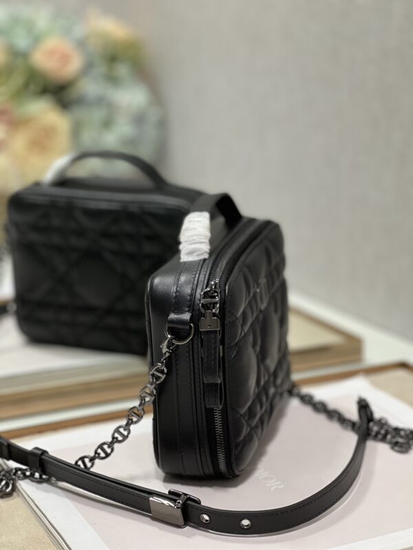 Dior Caro Box Chain Handbag - Black 45167 - Image 2