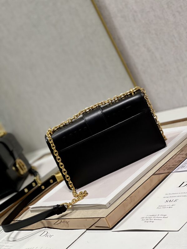 Dior 30 Montaigne East-West Chain Handbag - Black 72233 - Image 4