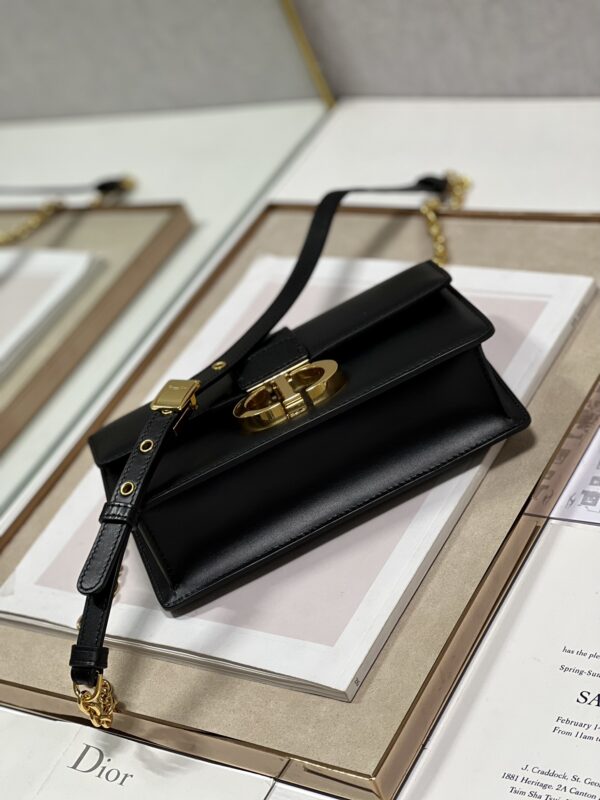 Dior 30 Montaigne East-West Chain Handbag - Black 72233 - Image 3