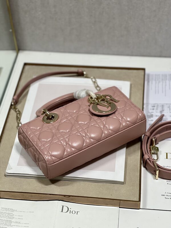 Dior Medium Horizontal Diana Bag - Pink 87181 - Image 3