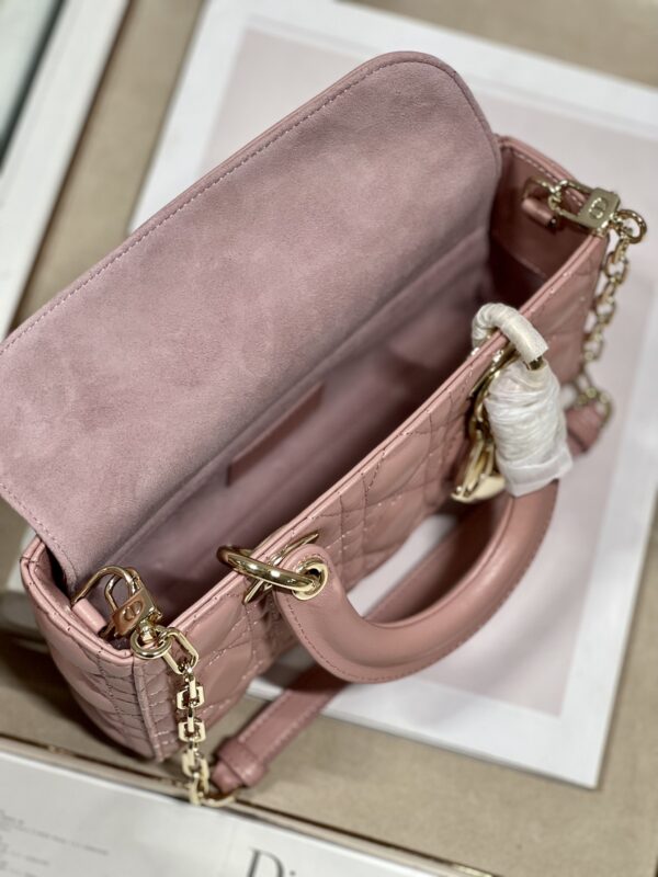 Dior Medium Horizontal Diana Bag - Pink 87181 - Image 4