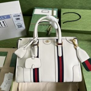 Gucci Canvas Medium Duffle Bag - White 14106