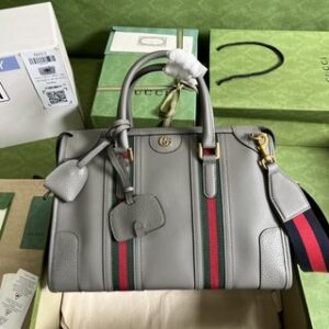 Gucci Bauletto Medium Top Handle Bag - Gray 51215