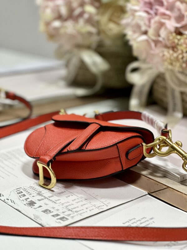 Dior Super Mini Saddle Bag - Orange 31176 - Image 4