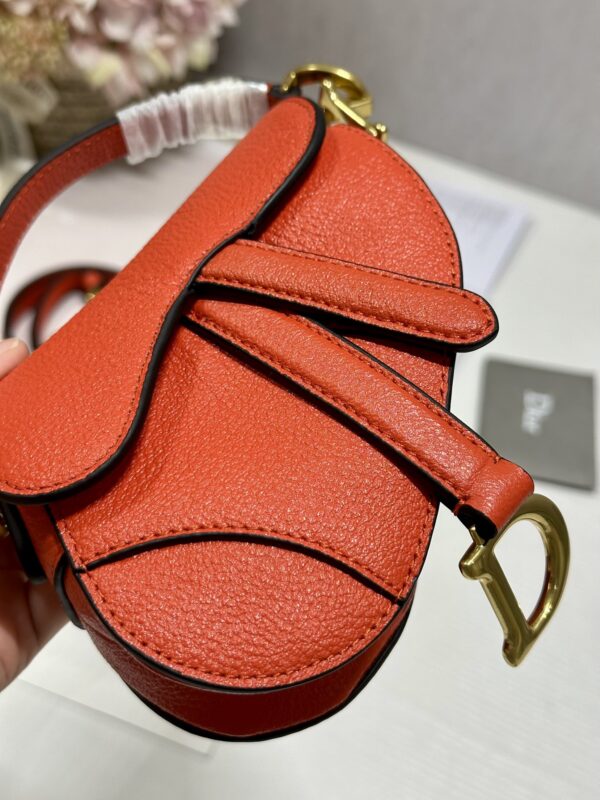 Dior Super Mini Saddle Bag - Orange 31176 - Image 2
