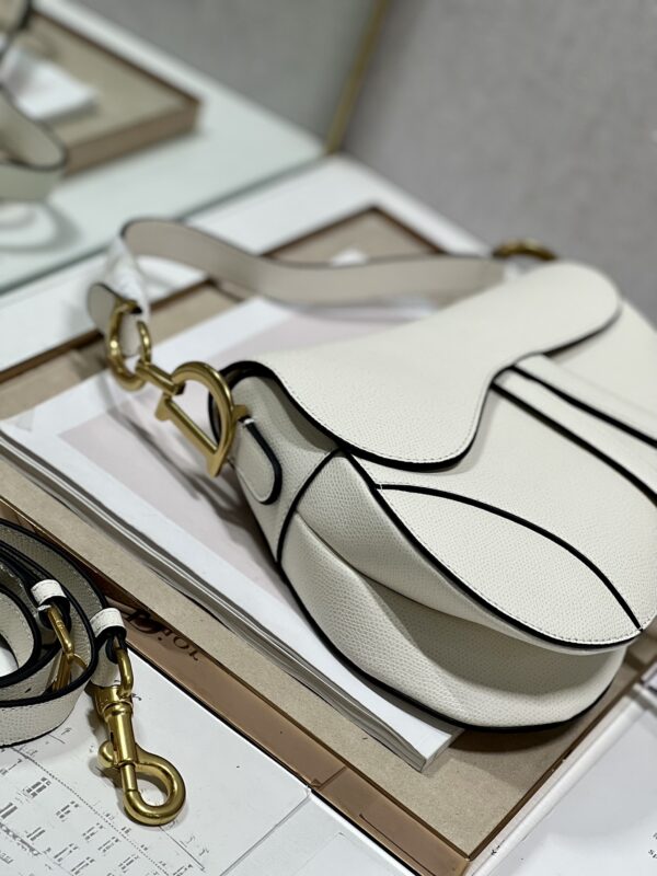 Dior Small Saddle Handbag - Off White 52651 - Image 4