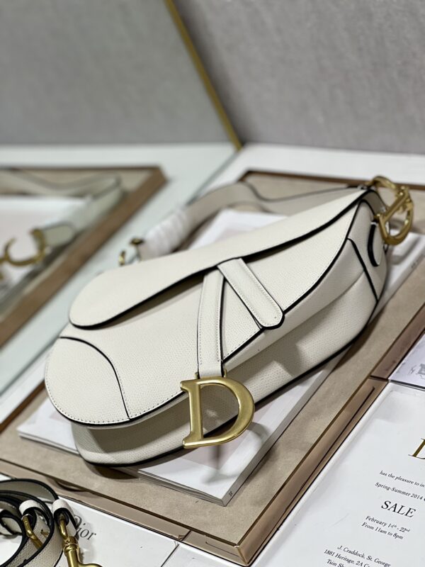 Dior Small Saddle Handbag - Off White 52651 - Image 5