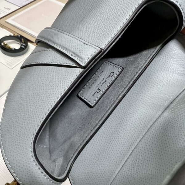 Dior Small Saddle Handbag - Smog Blue 35294 - Image 2