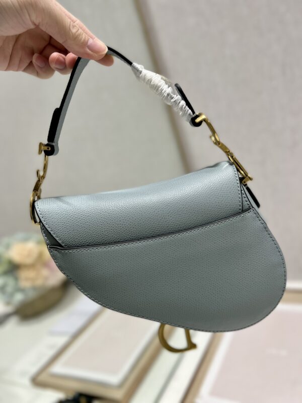 Dior Small Saddle Handbag - Smog Blue 35294 - Image 5
