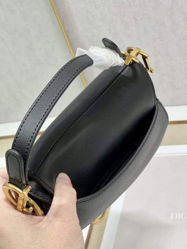 Dior Small Saddle Handbag - Black 47017 - Image 4