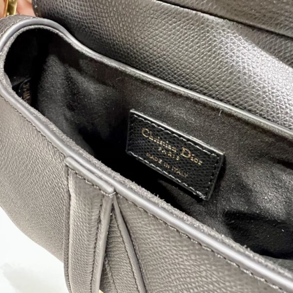 Dior Small Saddle Handbag - Black 47017 - Image 3