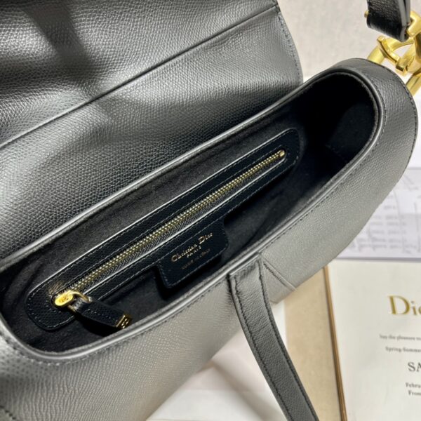 Dior Large Saddle Handbag - Black 69007 - Image 3