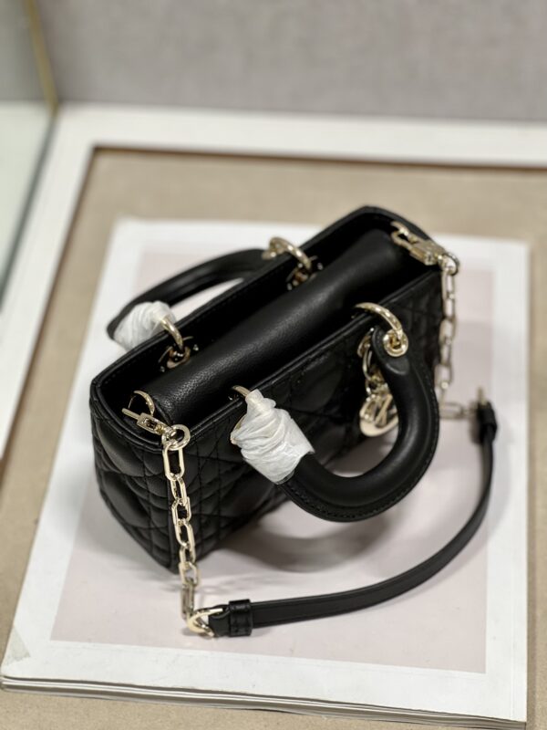 Dior Mini Horizontal Diana Bag - Black 54420 - Image 3