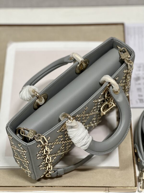 Dior Horizontal Diana Lady D−Joy Bag - Gray 16738 - Image 3