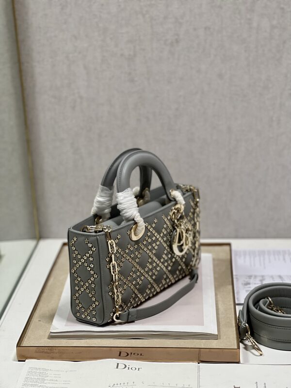 Dior Horizontal Diana Lady D−Joy Bag - Gray 16738 - Image 5