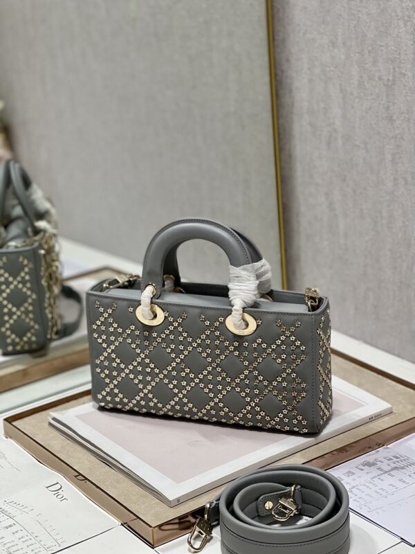 Dior Horizontal Diana Lady D−Joy Bag - Gray 16738 - Image 4