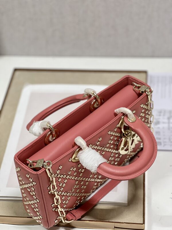 Dior Horizontal Diana Lady D−Joy Bag - Pink 61078 - Image 4