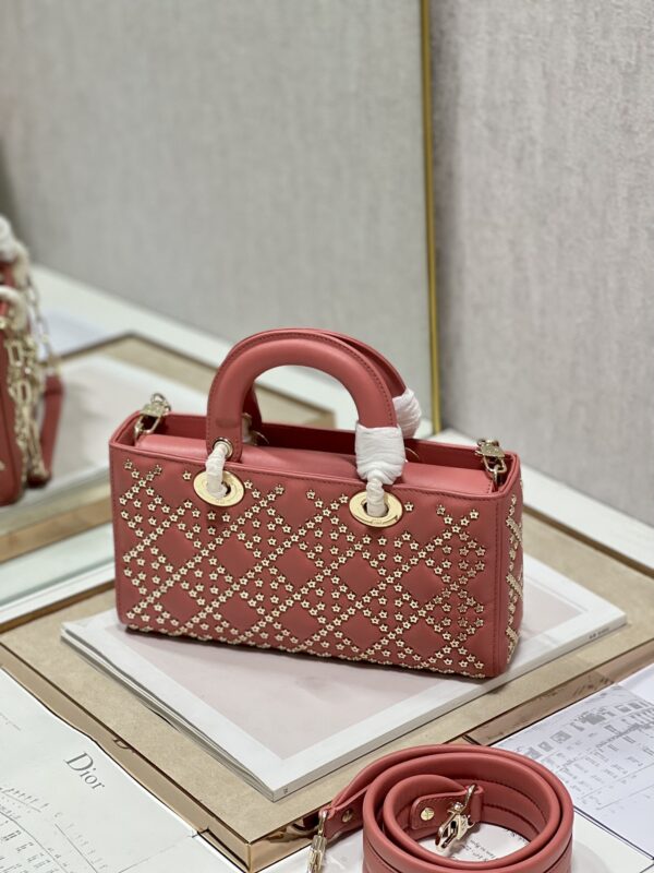Dior Horizontal Diana Lady D−Joy Bag - Pink 61078 - Image 3