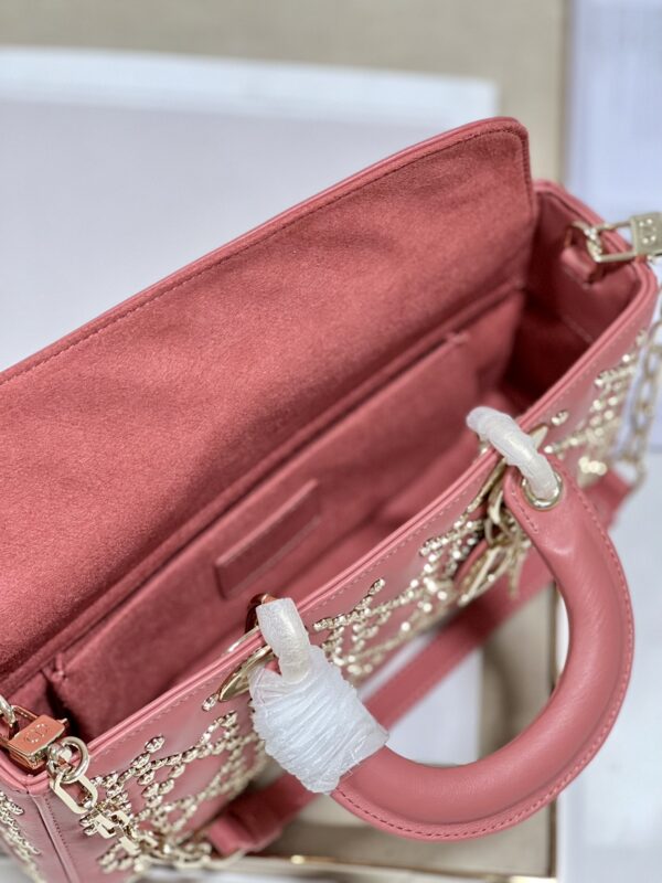 Dior Horizontal Diana Lady D−Joy Bag - Pink 61078 - Image 5