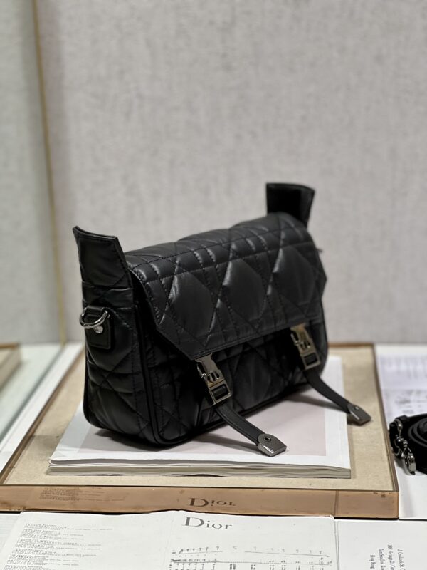 Dior Cannage Body Messenger Bag - Black 51885 - Image 3