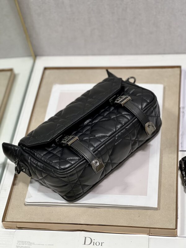 Dior Cannage Body Messenger Bag - Black 51885 - Image 2