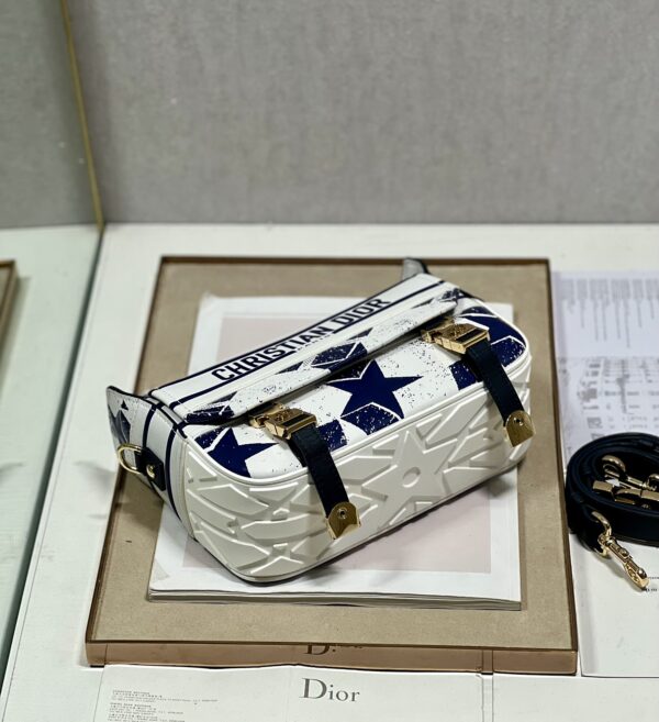 Dior Christian Paris Messenger Bag - White 60756 - Image 5