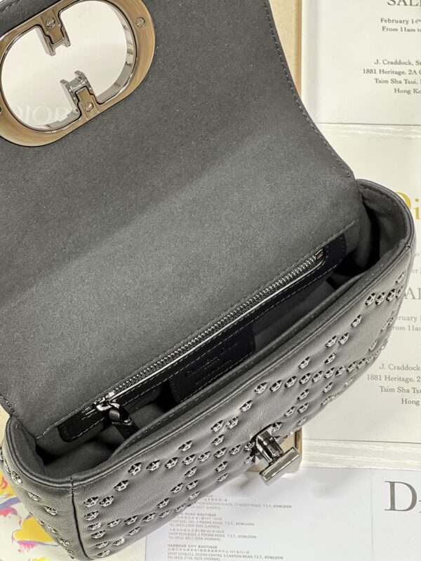 Dior Small Caro Handbag - Pentagonal Star Black Gun Buckle 68854 - Image 2