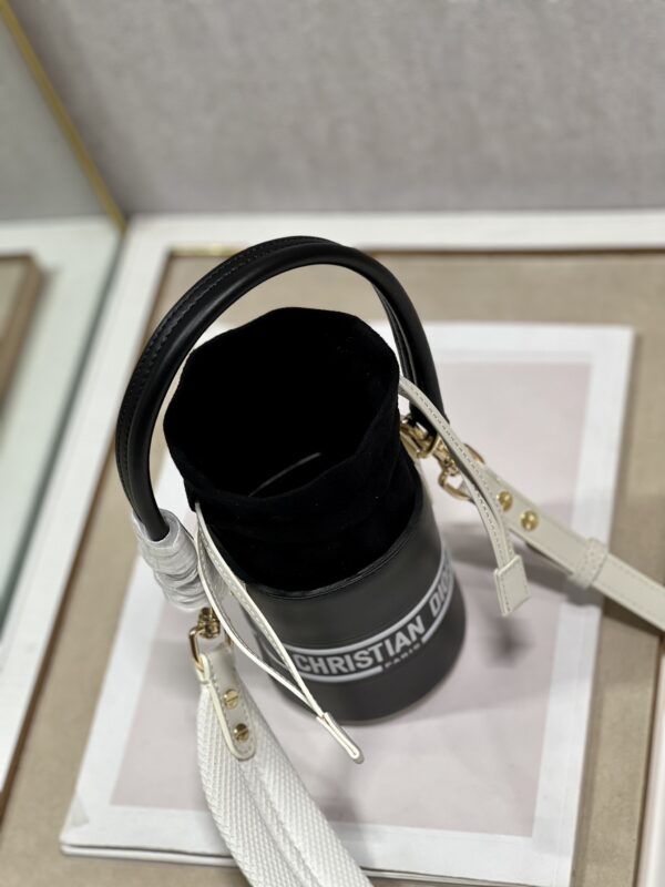 Dior Christian Paris Mini Bucket Bag - Black 59186 - Image 3