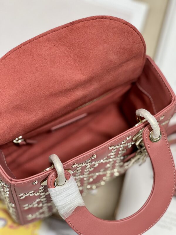Dior Mini Lucky Star Shaped Rivet Beads Handbag - Red 31057 - Image 3
