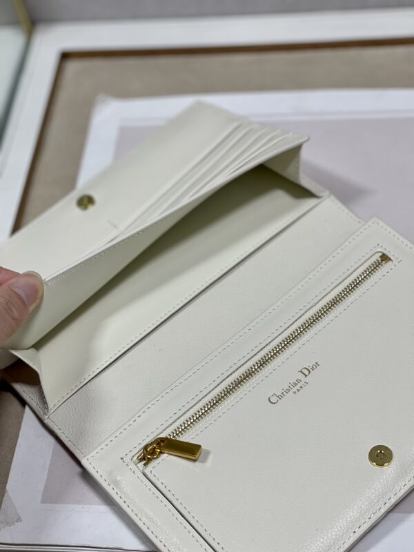 Dior Caro Wallet - White 38893 - Image 3