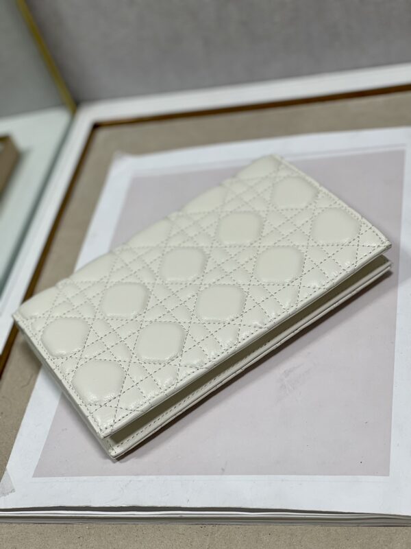 Dior Caro Wallet - White 38893 - Image 5