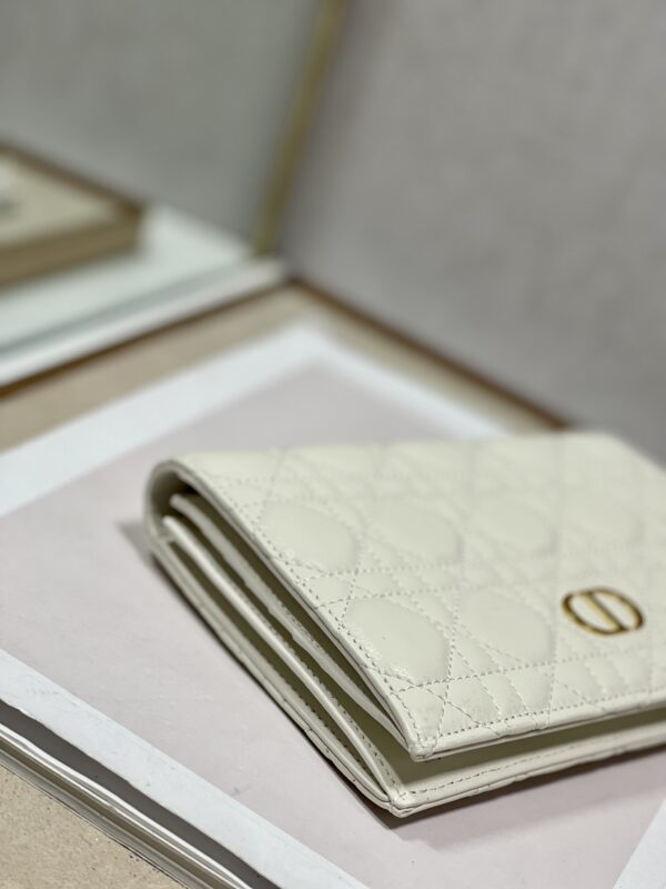 Dior Caro Wallet - White 38893 - Image 2