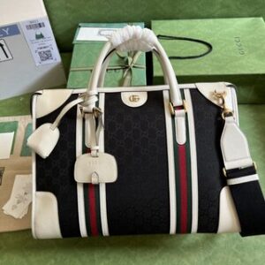 Gucci Bauletto Duffle Large Bag - White 82175