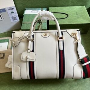 Gucci Bauletto Duffle Large Bag - White 30368