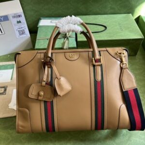 Gucci Bauletto Duffle Large Bag - Brown 92770