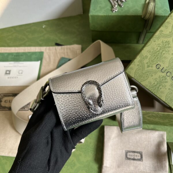 Gucci Dionysus Series Super Mini Handbag - Silver 26237