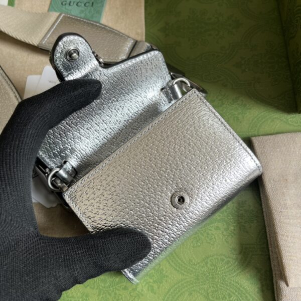 Gucci Dionysus Series Super Mini Handbag - Silver 26237 - Image 5