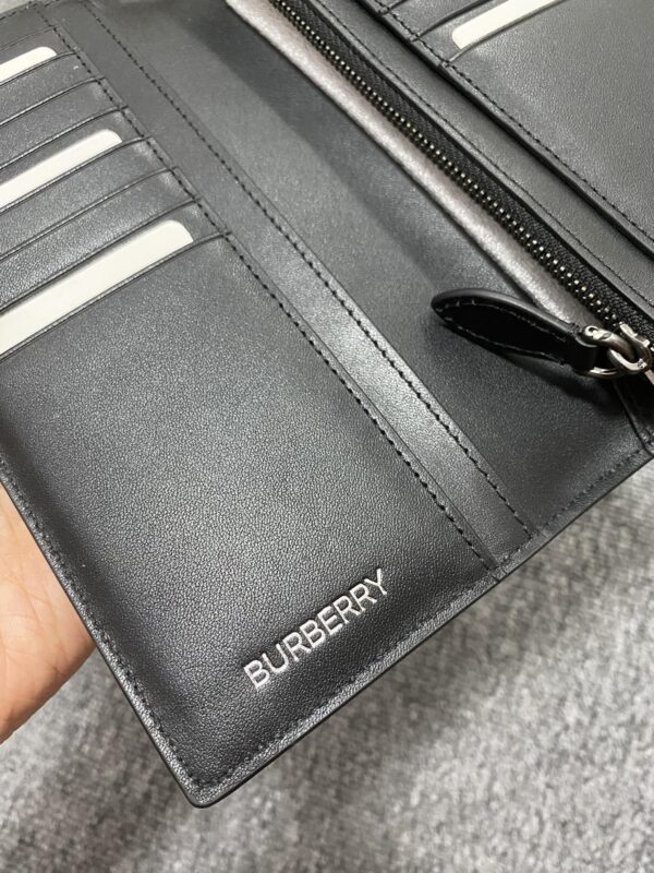 Burberry Charcoal Check Wallet - Black 74798 - Image 3