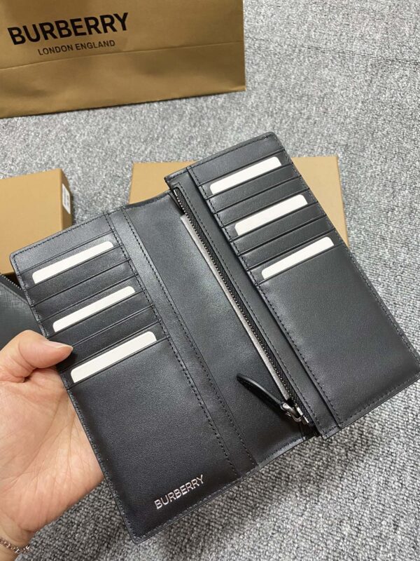 Burberry Charcoal Check Wallet - Black 74798 - Image 2