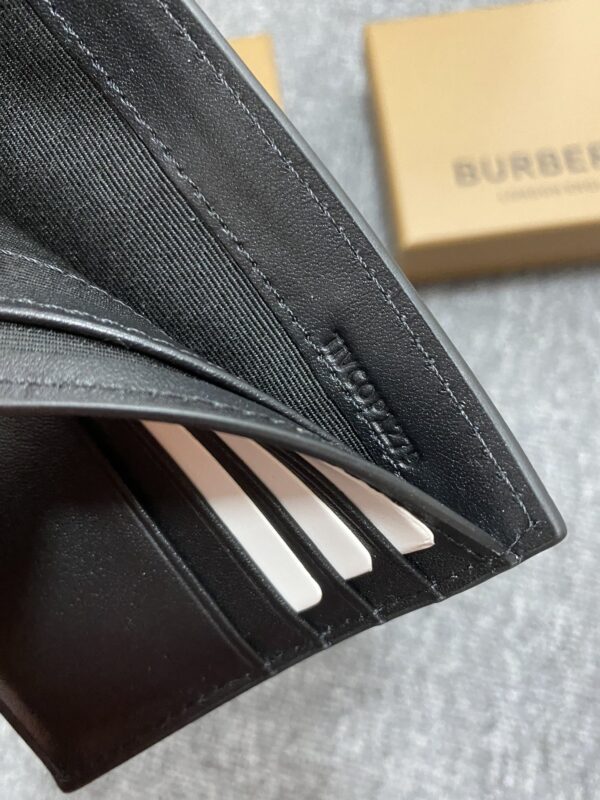 Burberry Exaggerated Check Slim Bifold Wallet - Blue 87970 - Image 2