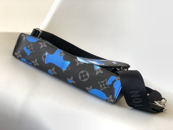 Louis Vuitton Two-Piece Gaston Wearable Wallet - Black/Blue 34614 - Image 3