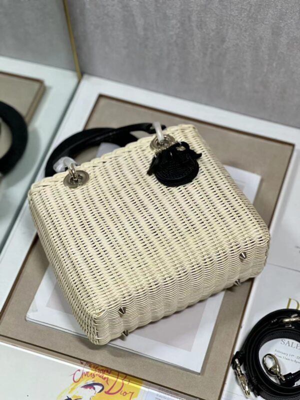 Dior Five-Compartment Basket Bag - Black Snakeskin 90759 - Image 4