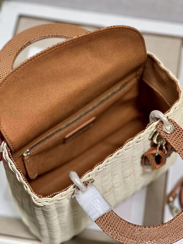 Dior Five-Compartment Basket Bag - Natural Yellow Snakeskin 32814 - Image 2