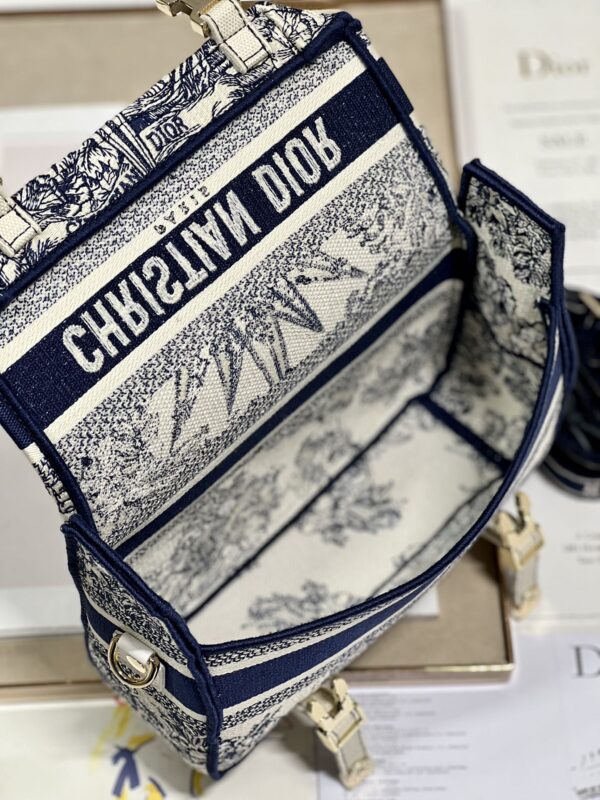 Dior Christian Paris Messenger Bag - Octagonal Star Blue 69191 - Image 3