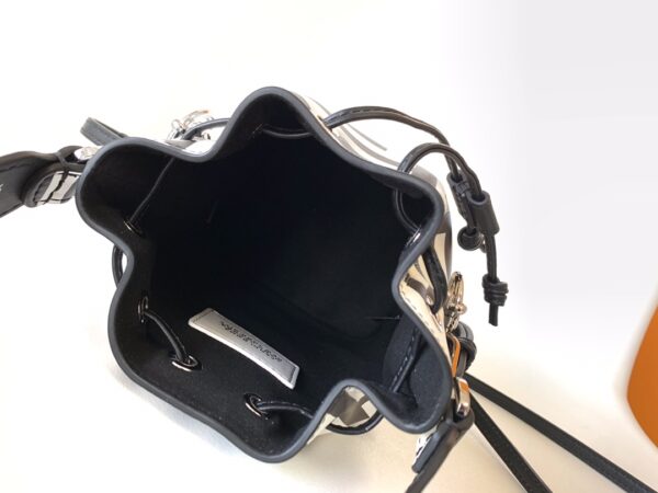 Fendi Roma and Marc Mon Tresor Mini Bucket Bag - Black/White 84271 - Image 2